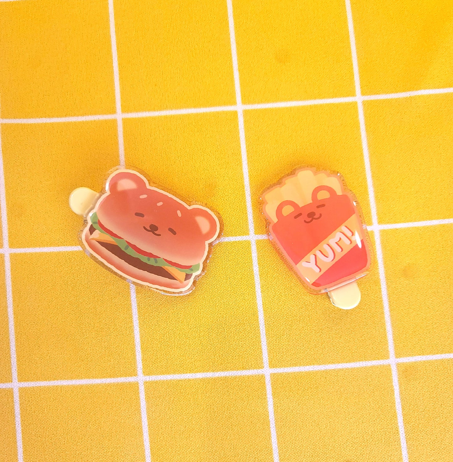 Bearger and Fry Hair Clip set