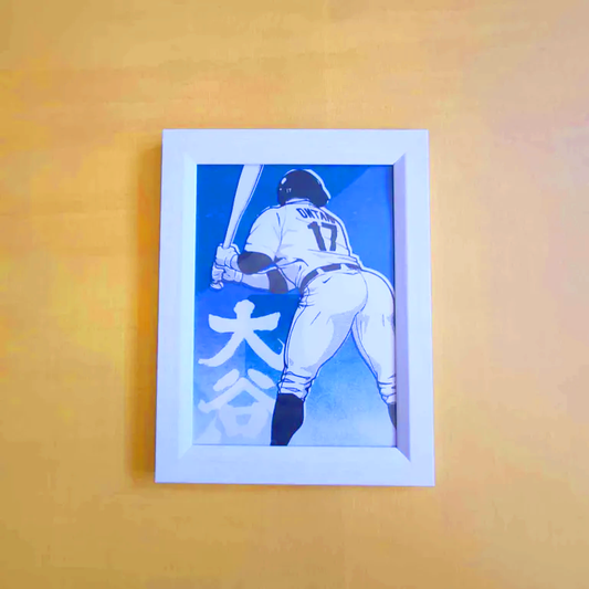 Batting Ohtani - 5x7 Risograph print